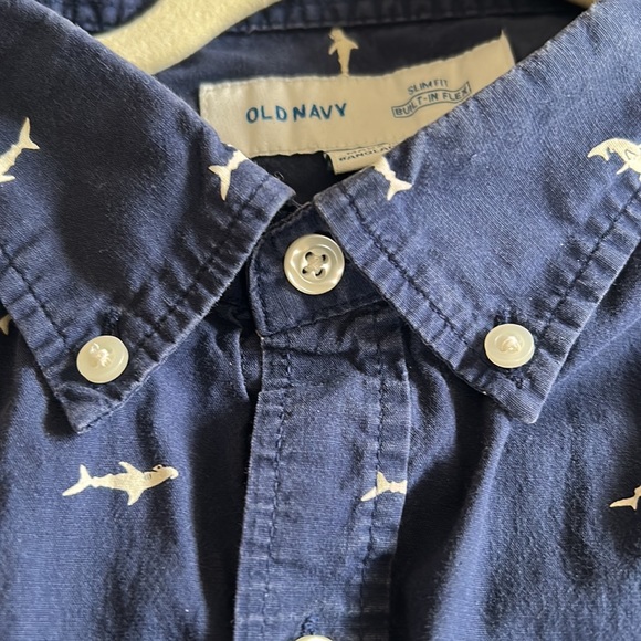 Men’s Shark button up shirt - Picture 1 of 6